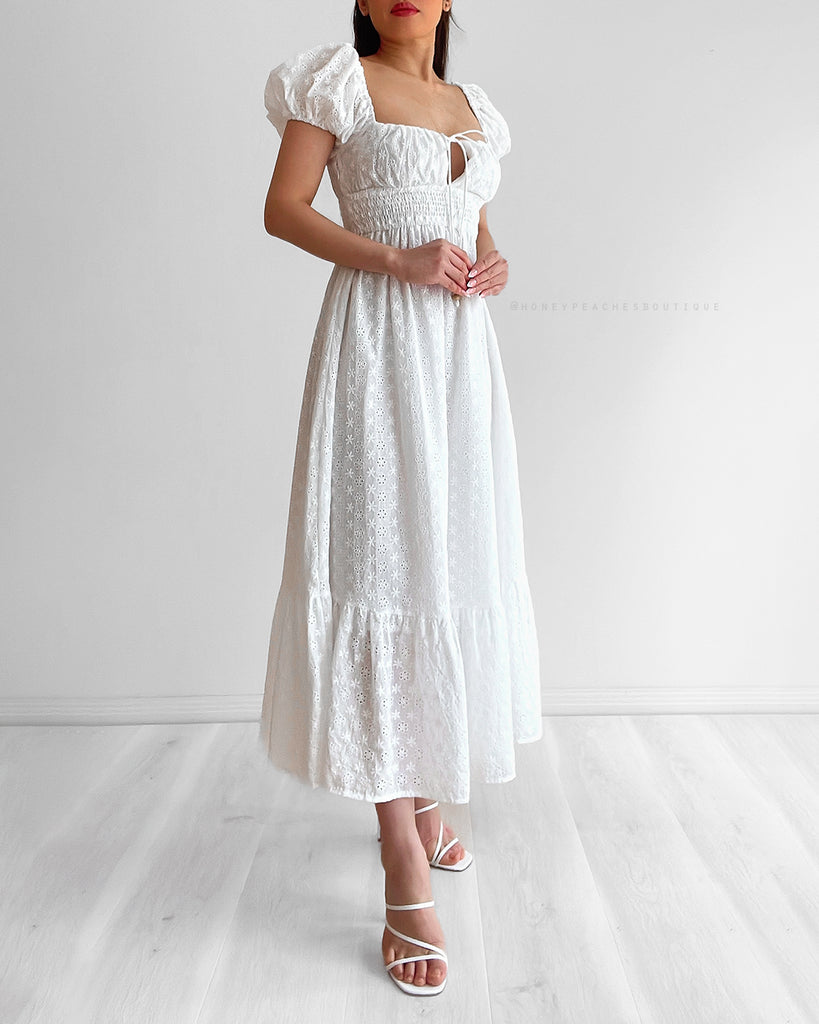 Fleur Maxi Dress - White