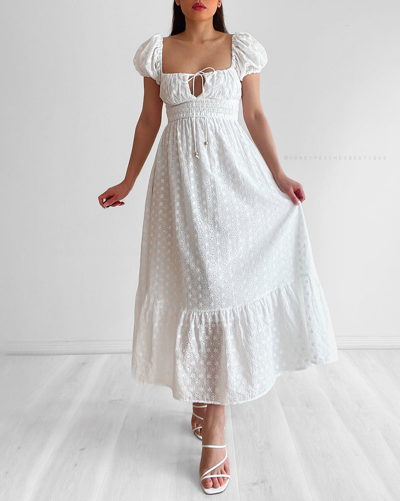 Fleur Maxi Dress - White