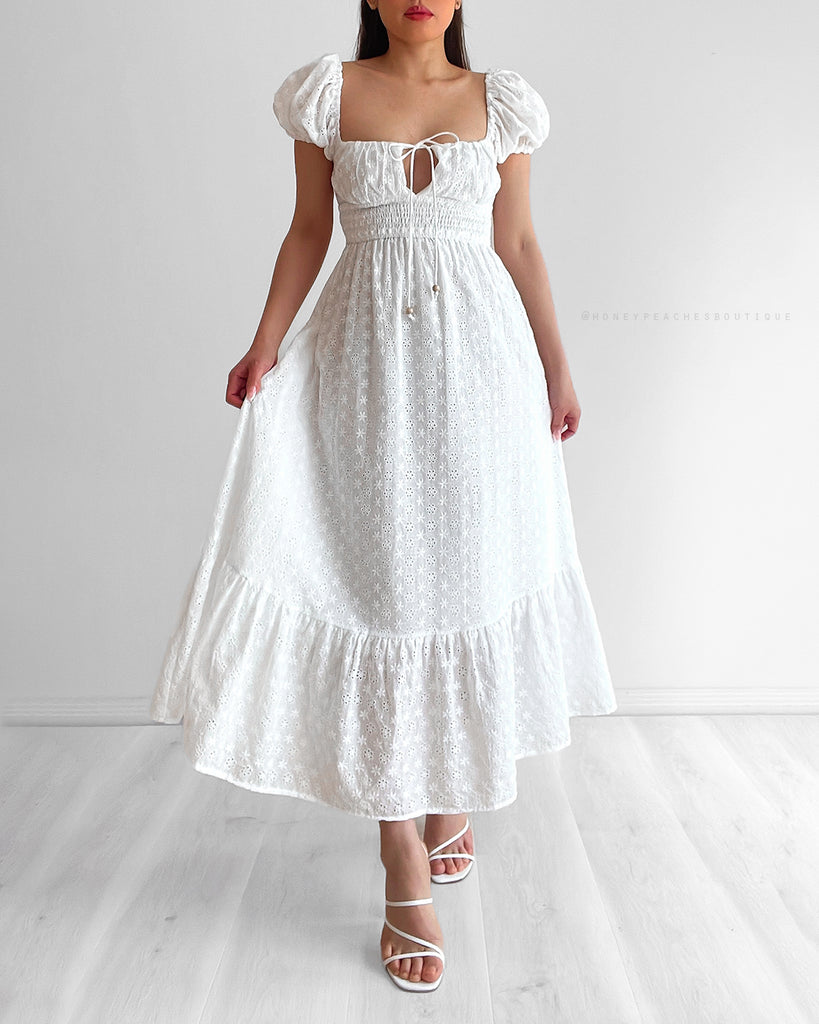 Fleur Maxi Dress - White