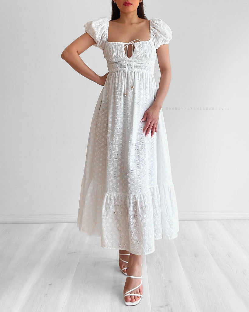 Fleur Maxi Dress - White