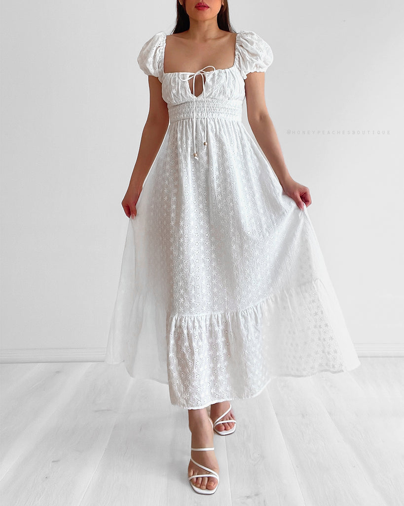 Fleur Maxi Dress - White