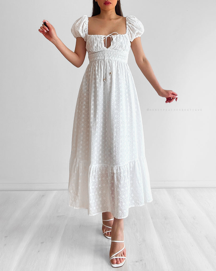 Fleur Maxi Dress - White