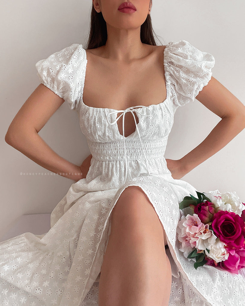 Fleur Maxi Dress - White