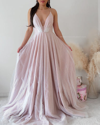 Iris Two Piece Dress Set by Jadore - Dusty Pink