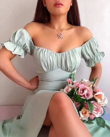 Elizabeth Midi Dress - Rose