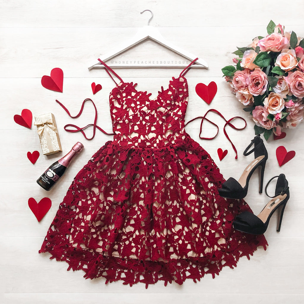 Love Of My Life Dress - Maroon
