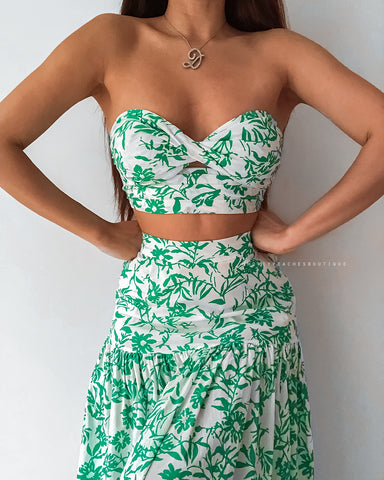 Calista Maxi Skirt - Green