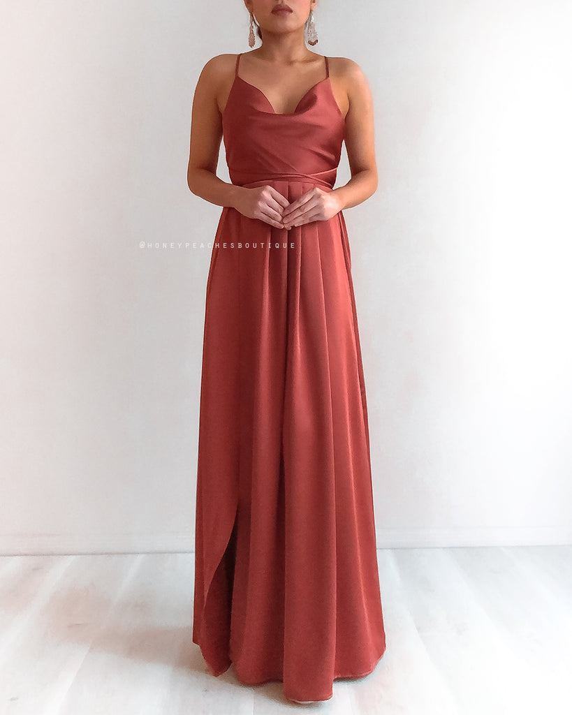 Samira Maxi Dress 2.0 - Rust