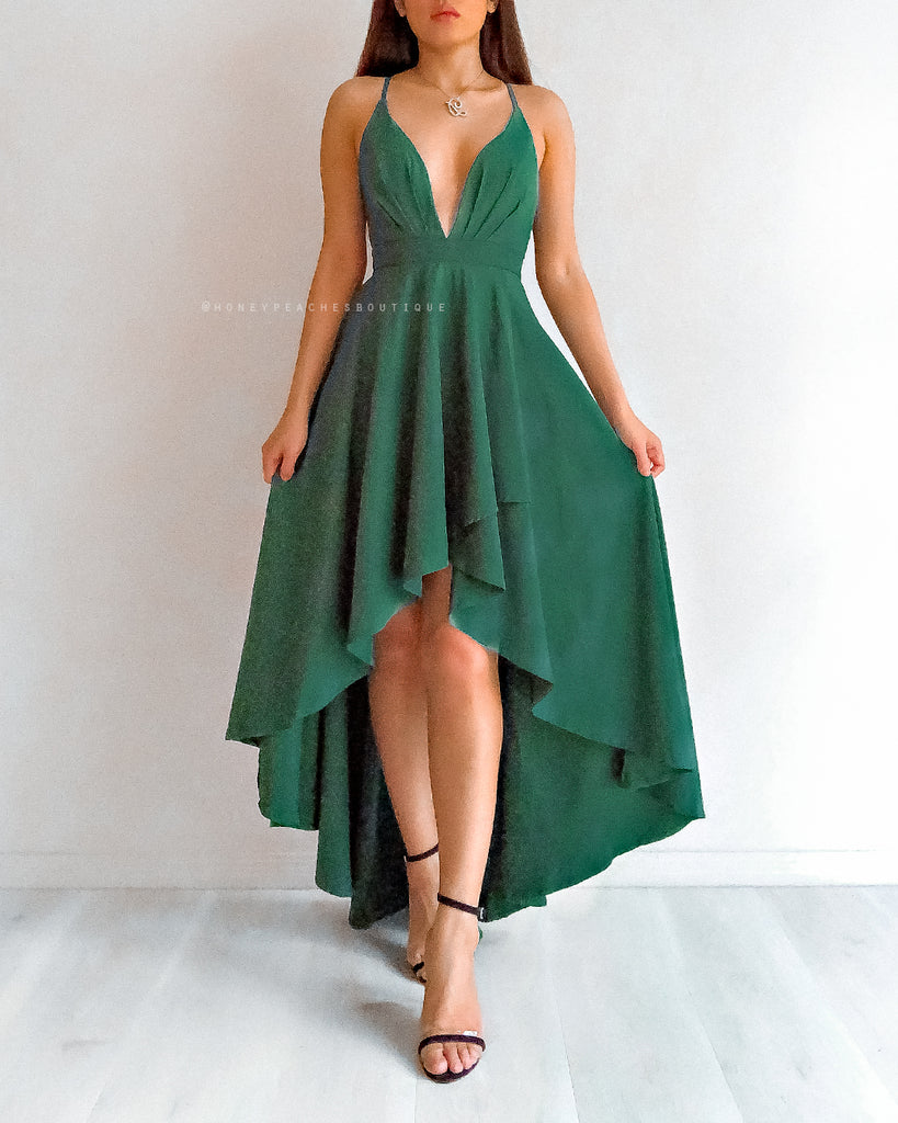 This Love Is Forever Dress - Emerald Green