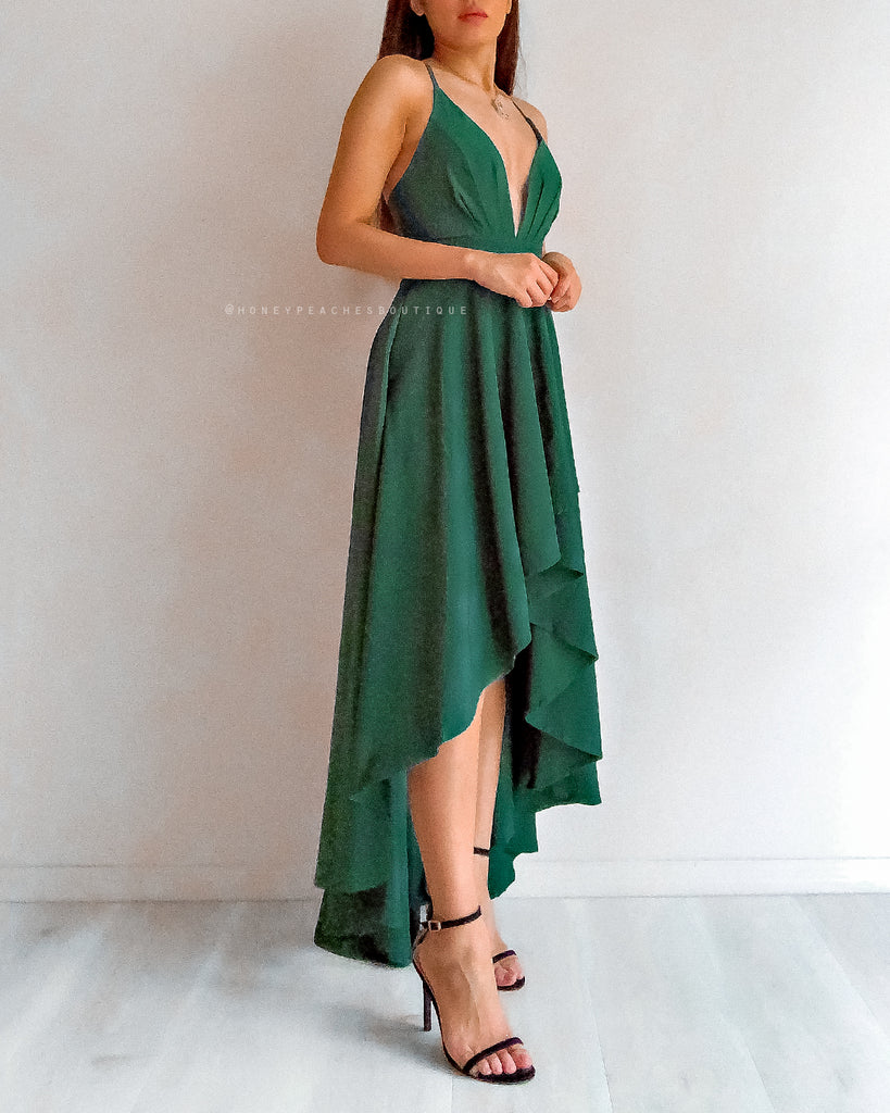 This Love Is Forever Dress - Emerald Green