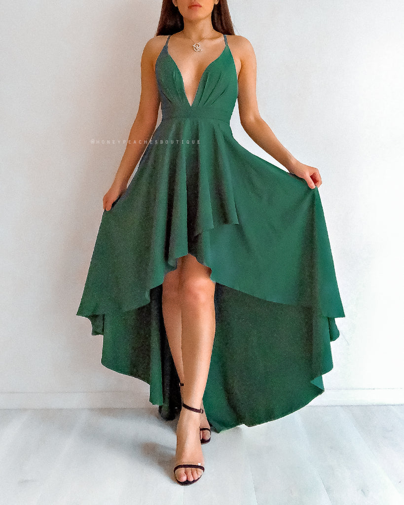 This Love Is Forever Dress - Emerald Green