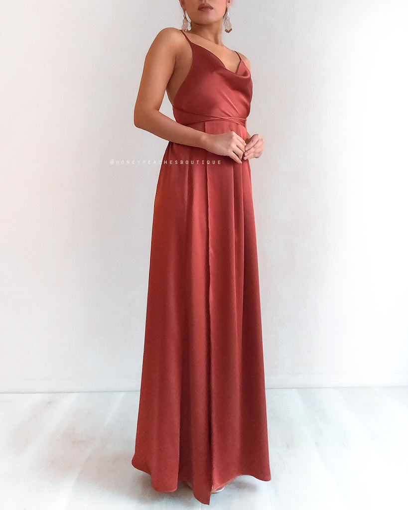 Samira Maxi Dress 2.0 - Rust
