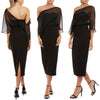 Hope Midi Dress by Georgy Collection - Black