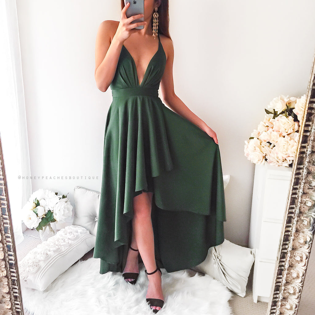 This Love Is Forever Dress - Emerald Green