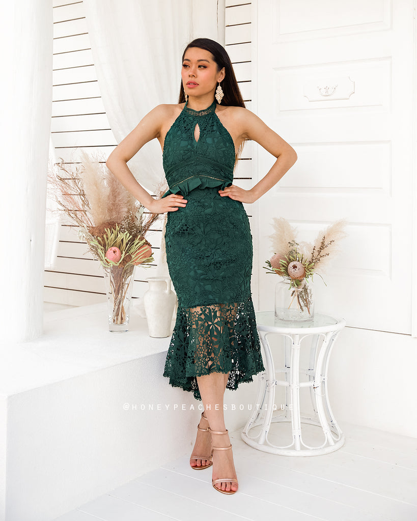Matilda Dress - Emerald Green