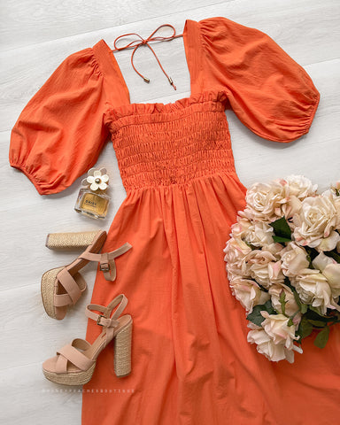 Belle Tulle Midi Dress - Yellow