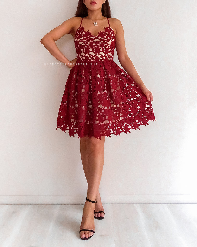 Love Of My Life Dress - Maroon