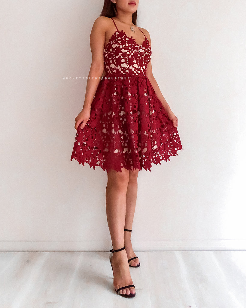 Love Of My Life Dress - Maroon