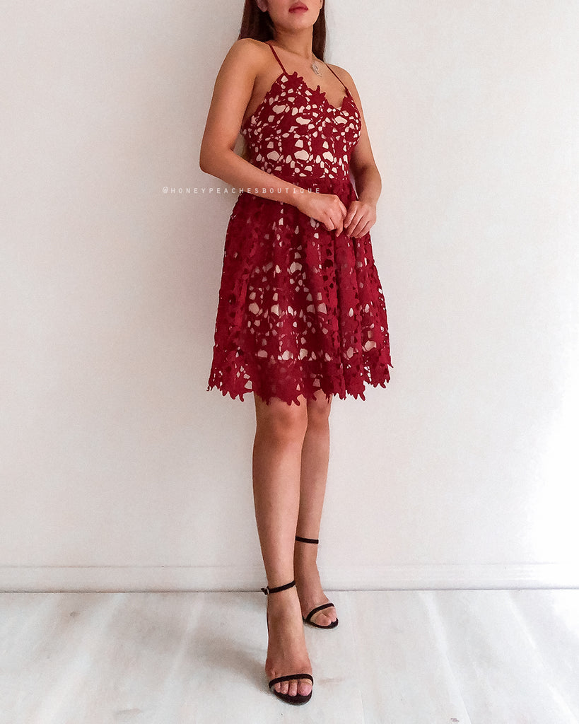 Love Of My Life Dress - Maroon