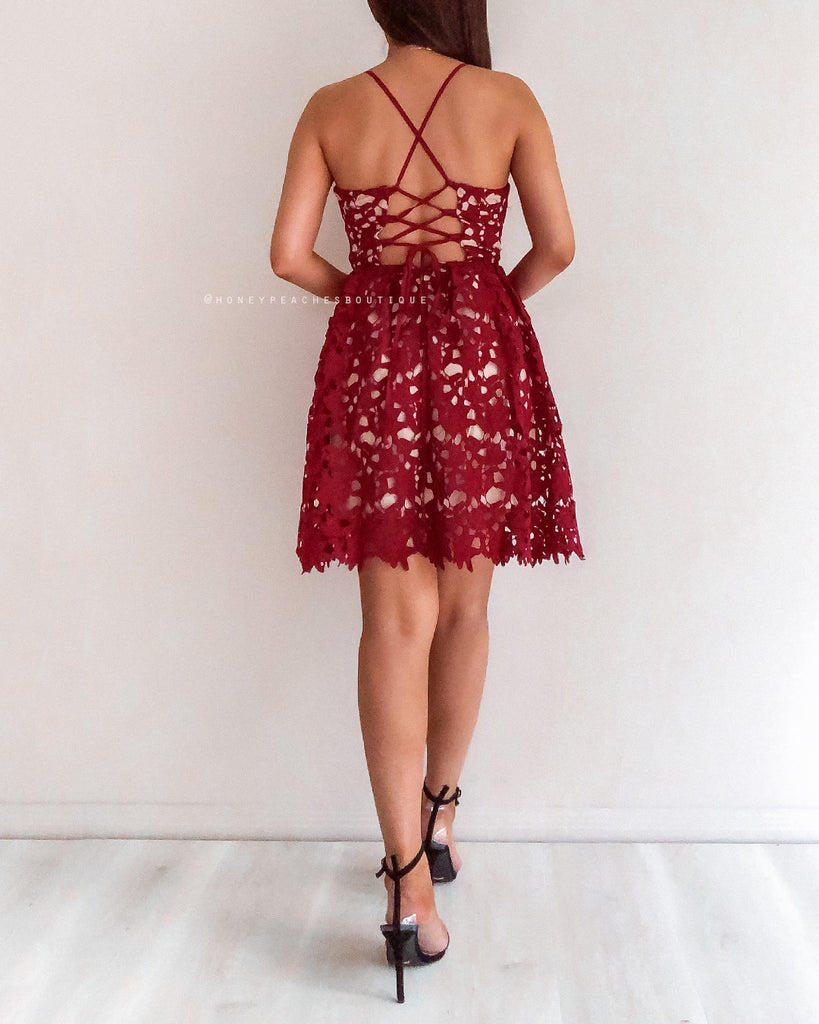 Love Of My Life Dress - Maroon