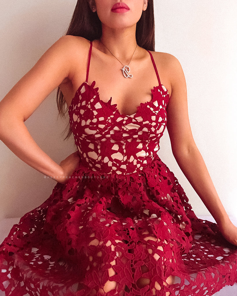 Love Of My Life Dress - Maroon