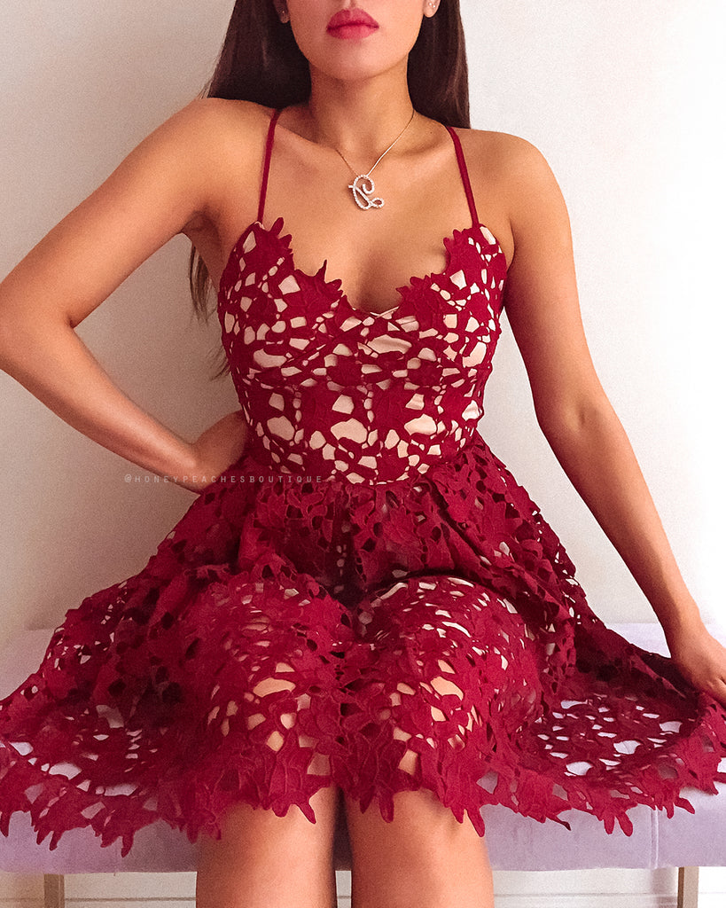 Love Of My Life Dress - Maroon