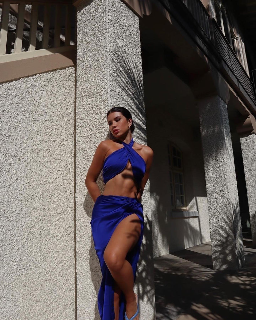 Kylie Midi Skirt - Royal Blue