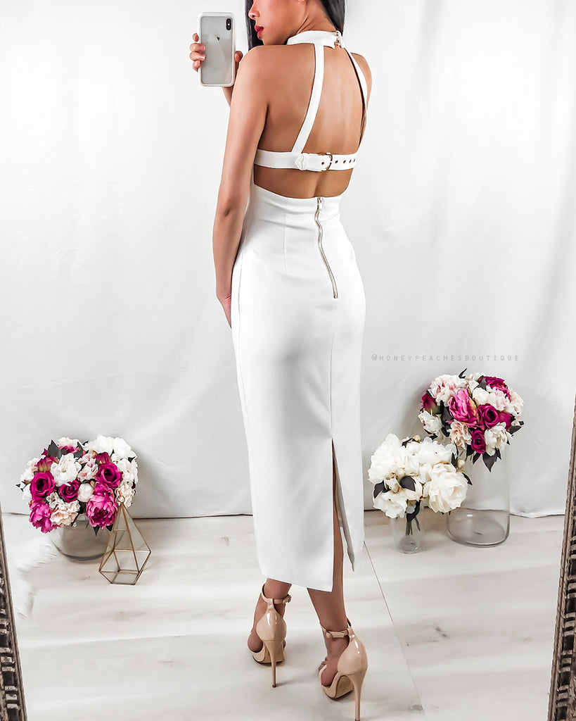 Persephone Midi Dress - White
