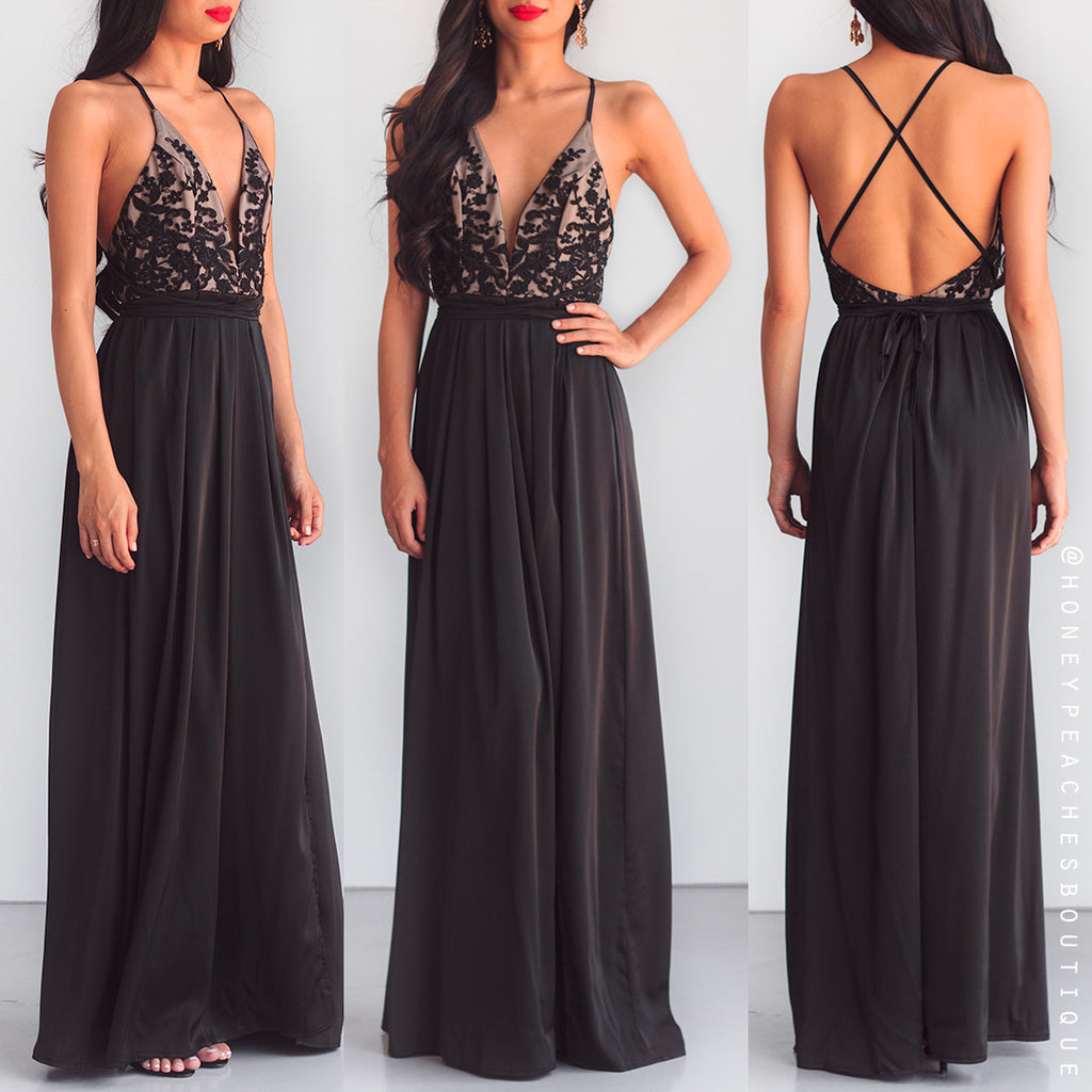 Star Of The Show Maxi Dress - Black