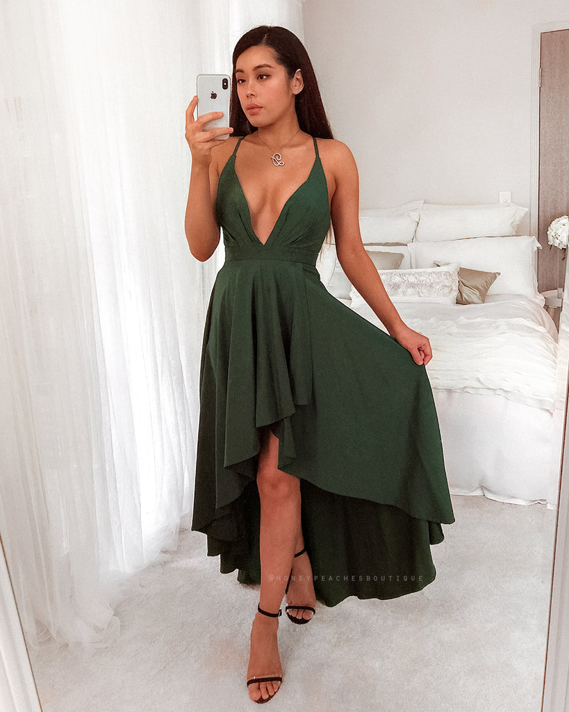 This Love Is Forever Dress - Emerald Green