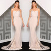 Celestine Lace Gown by Jadore - Nude