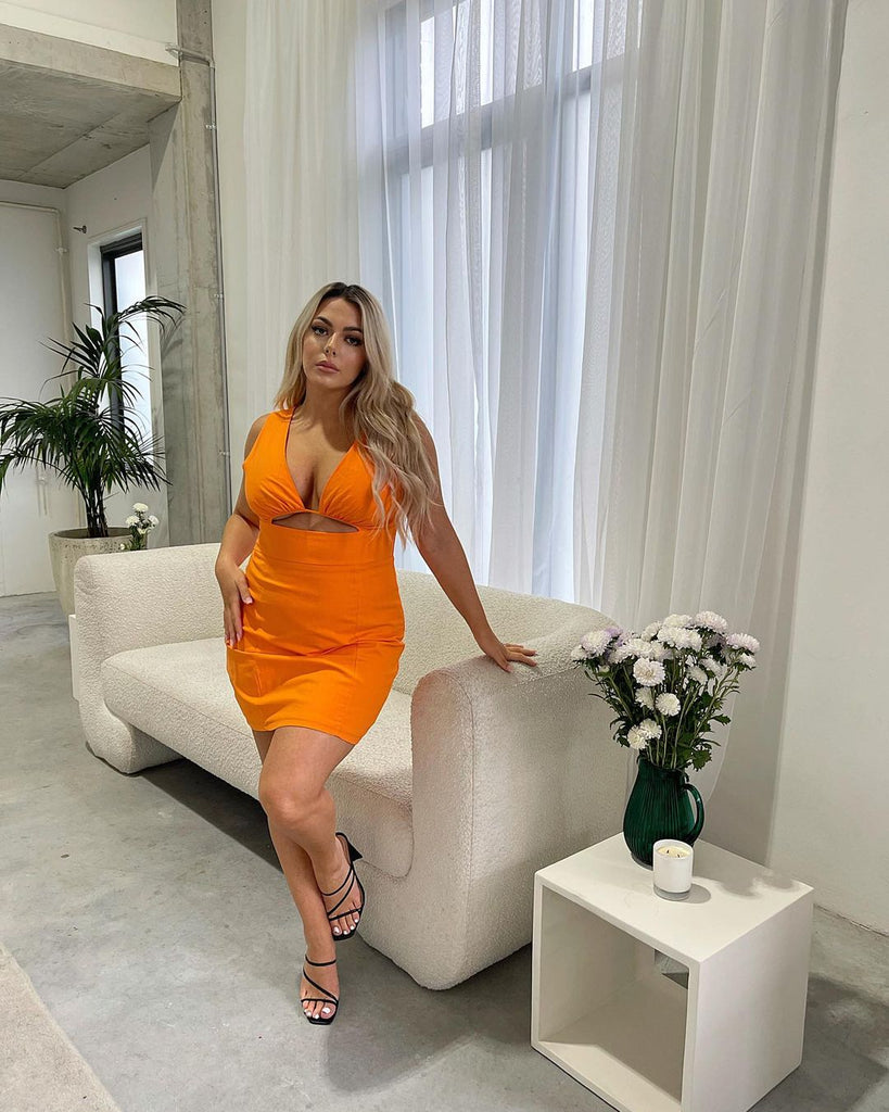 Nikita Mini Dress - Tangerine