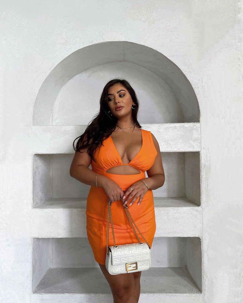 Nikita Mini Dress - Tangerine