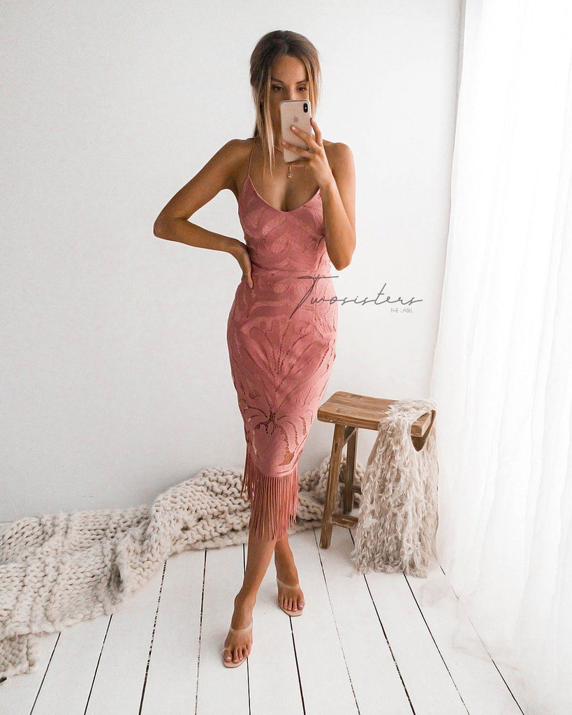 Khaleesi Dress - Dusty Pink
