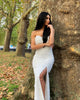 Omaira Sequin Gown by Jadore - Ivory