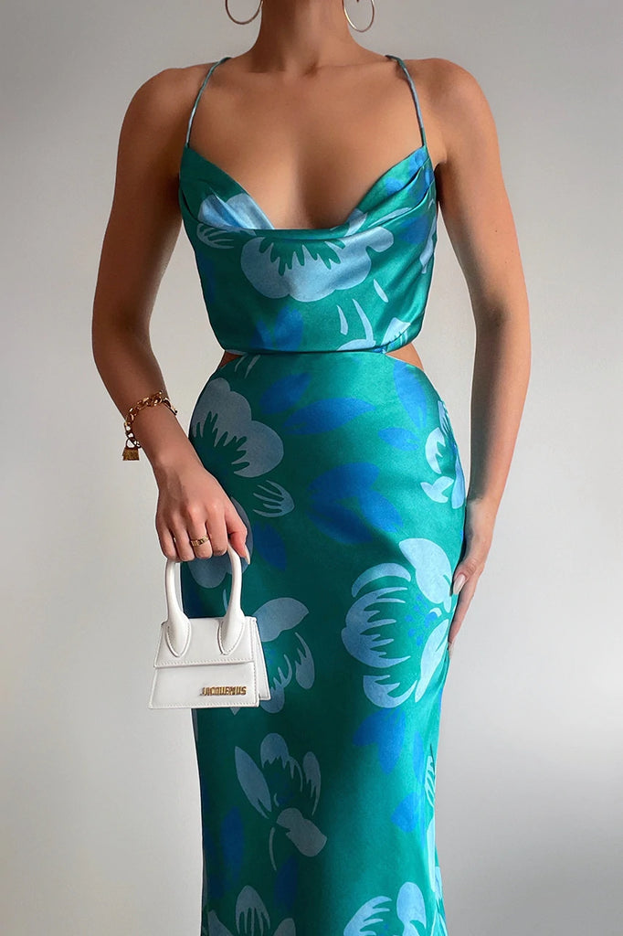 Amisha Midi Dress - Seagreen