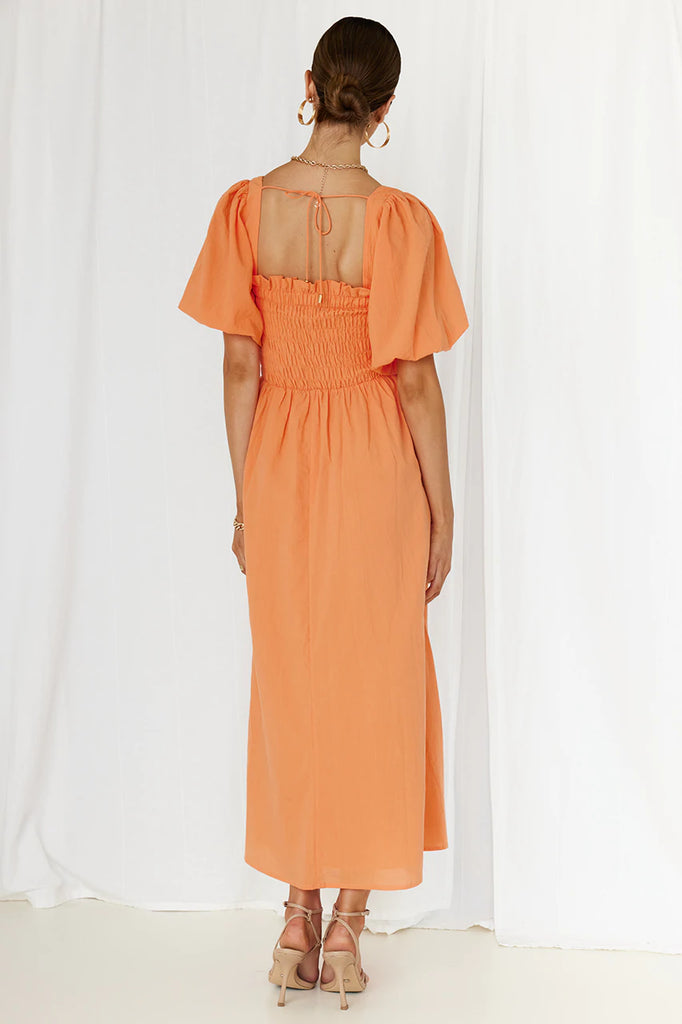 Islay Midi Dress - Orange
