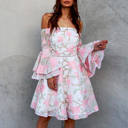 Addison Flared Sleeve Dress