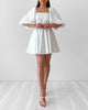 Eliana Puff Sleeve Mini Dress - White