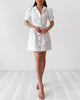 Jocelyn Mini Denim Dress - White