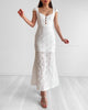 Daisy Eyelet Midi Dress - White