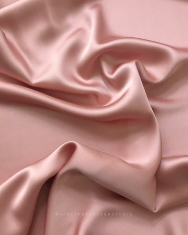 Bridesmaid Fabric Swatch - Luxe Satin - Rust
