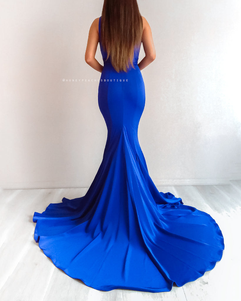 Olympia Gown by Jadore - Cobalt Blue