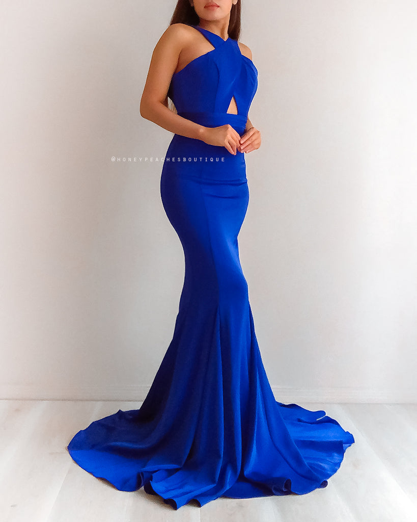Olympia Gown by Jadore - Cobalt Blue