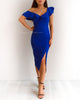Faithfully Yours Midi Dress - Cobalt Blue