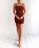 Savannah Mini Dress - Dark Brown
