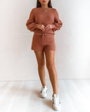 Kinsley Knit Shorts - Rust