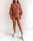 Kinsley Knit Shorts - Rust