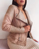 Bessy Fur Biker Jacket - Beige