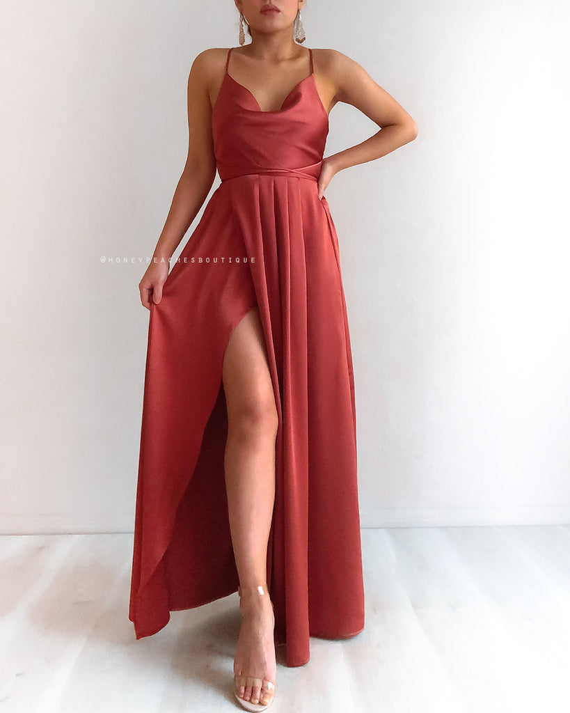 Samira Maxi Dress 2.0 - Rust